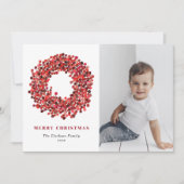 ゴーアッシュレッドウィンターベリーリース写真クリスマス シーズンカード (正面)