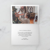 ゴーアッシュレッドウィンターベリーリース写真クリスマス シーズンカード (内部)