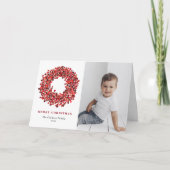 ゴーアッシュレッドウィンターベリーリース写真クリスマス シーズンカード (正面)