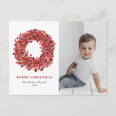 ゴーアッシュレッドウィンターベリーリース写真クリスマス シーズンポストカード (正面)