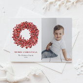 ゴーアッシュレッドウィンターベリーリース写真クリスマス シーズンポストカード