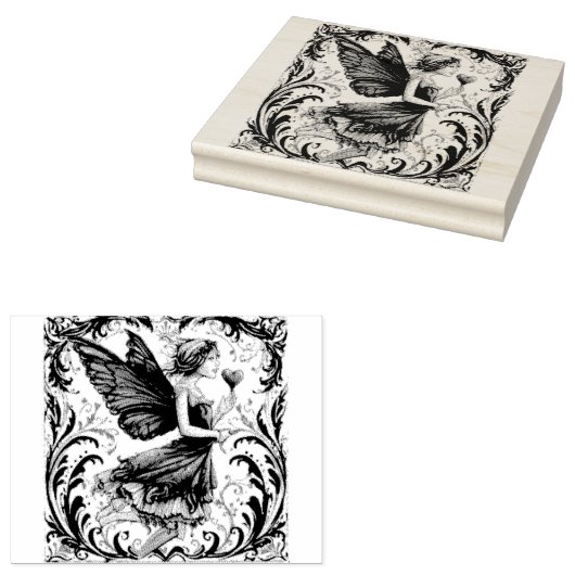 ゴーアッシュWhimsy:ゴーアッシュのバレンタインの妖精 ラバースタンプ (押印)