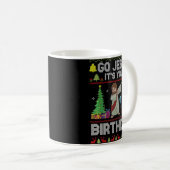 ゴーイエスitsあなたの誕生日醜いクリスマス コーヒーマグカップ (正面右)