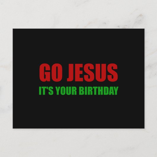 ゴーイエズクリスマス誕生日 シーズンポストカード (正面)