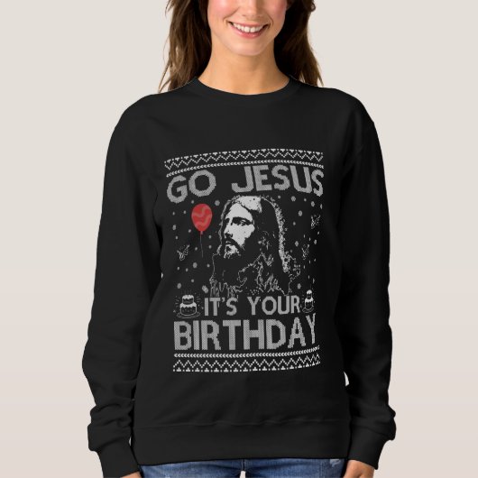 ゴーイエズダビングあなたの誕生日ヴィンテージ スウェットシャツ (正面)