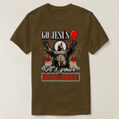 ゴーイエズitsユア誕生日ホリデーおもしろい tシャツ (デザイン正面)