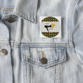 ゴーイングレトロ愛らしい美しいサロン美容師 缶バッジ (インサイチュ)