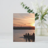 ゴーイング魚釣りアットサンセット ポストカード (スタンド正面)