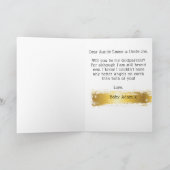 ゴーエレガントルデン写真のゴッドペアレンツリクエスト カード (内部)