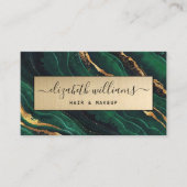 ゴーエレガントルドグリッターネービーグリーンゲートゴールデン 名刺 (正面)