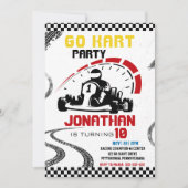 ゴーカルティンをテーマにした誕生日パーティー 招待状 (正面)