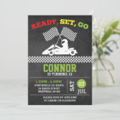 ゴーカルティングの誕生日パーティーの招待状 招待状 (スタンド正面)