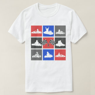 ゴーカーティンアートポップ・アートのカートのドライバー Tシャツ