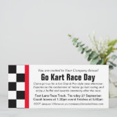 ゴーカートのレース日のグ企業のループイベント招待 招待状 (スタンド正面)