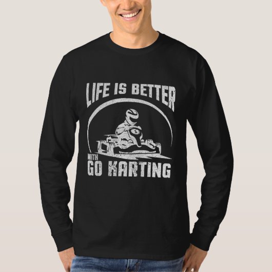 ゴーカートの方が人生は好い Tシャツ (正面)