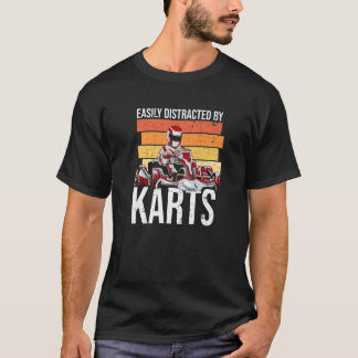ゴーカートの運転手のカルトに簡単に気を取られる Tシャツ