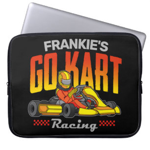ゴーカートパーソナライズされたレーシングモータースポーツカルティン ラップトップスリーブ