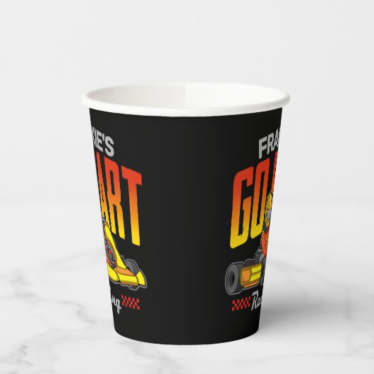ゴーカートパーソナライズされたレーシングモータースポーツカルティン 紙コップ (左)
