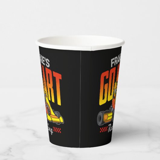 ゴーカートパーソナライズされたレーシングモータースポーツカルティン 紙コップ (右)