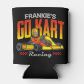 ゴーカートパーソナライズされたレーシングモータースポーツカルティン 缶クーラー (裏面)