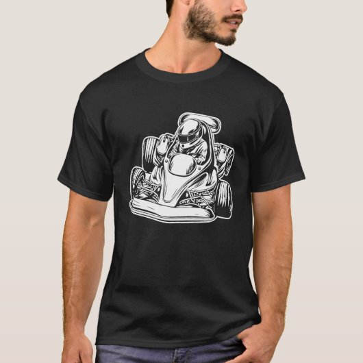 ゴーカートレーサーレースカルト Tシャツ (正面)