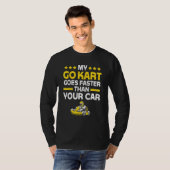 ゴーカートレーシングレーシングレーサーゴーカート Tシャツ (正面フル)