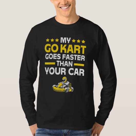 ゴーカートレーシングレーシングレーサーゴーカート Tシャツ (正面)