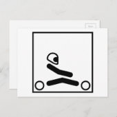 ゴーカートレーシング姿 ポストカード (正面/裏面)