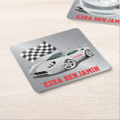 ゴーカートレースカーレースバー(ユダヤ教の)バル・ミツバー スクエアペーパーコースター (アングル)