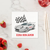 ゴーカートレースカーレースバー（ユダヤ教の）バル・ミツバー スタンダードカクテルナプキン (インサイチュ)