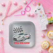 ゴーカートレースカーレースバー（ユダヤ教の）バル・ミツバー ペーパープレート (パーティー)