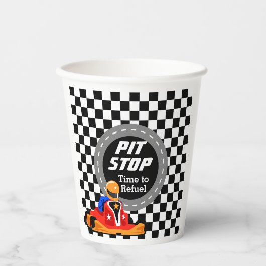 ゴーカート時間で紙カップを再燃 紙コップ (正面)