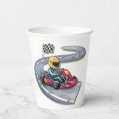 ゴーカート誕生日バッシュ 紙コップ (裏面)