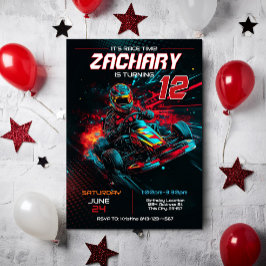 ゴーカート誕生日招待状 | レース招待状 招待状