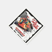 ゴーカート・レーシング誕生日パーティー スタンダードカクテルナプキン (角)