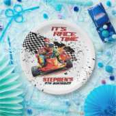 ゴーカート・レーシング誕生日パーティー ペーパープレート (パーティー)