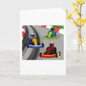 ゴーカート・レーシング・カート カード (黄色い花)