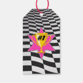 ゴーカート・レーシング・カー女子バースデーパーティー ギフトタグ (裏面)