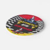 ゴーカート・レーシング・カー誕生日パーティー ペーパープレート (アングル)