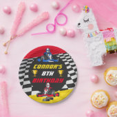 ゴーカート・レーシング・カー誕生日パーティー ペーパープレート (パーティー)