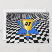 ゴーカート・レーシング・カー誕生日パーティー 招待状 (裏面)