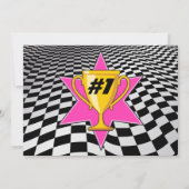 ゴーカート・レーシング・カー誕生日パーティー 招待状 (裏面)