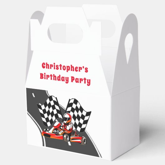 ゴーカート・レーシング・ボーイ・バースデーパーティー フェイバーボックス (オープン)
