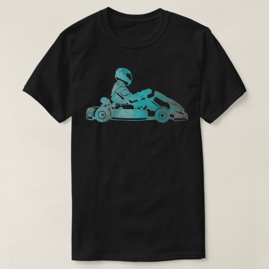 ゴーカートKartレーシングドライバカルティングレトロギフト5 Tシャツ (デザイン正面)