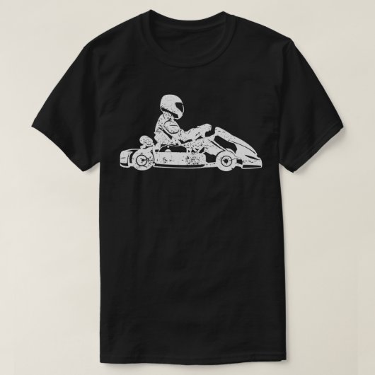 ゴーカートKartレーシングドライバーカルティングレトロギフト3 Tシャツ (デザイン正面)
