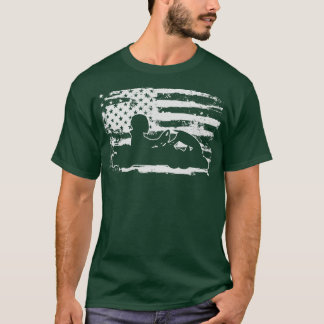 ゴーカートUSA国旗ゴーカート・レーサー・ゴーカート・レーシング Tシャツ