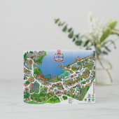 ゴーガ湖ポストカード！このオハイオ州をクラシック守る 箔シーズンポストカード (立ち正面)