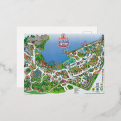 ゴーガ湖ポストカード！このオハイオ州をクラシック守る 箔シーズンポストカード (正面/裏面)