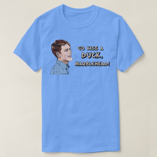 ゴーキスアヒル・マーブルヘッド Tシャツ (デザイン正面)