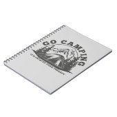 ゴーキャンピングよりも安いセラピーおもしろい引用文 ノートブック (左側)